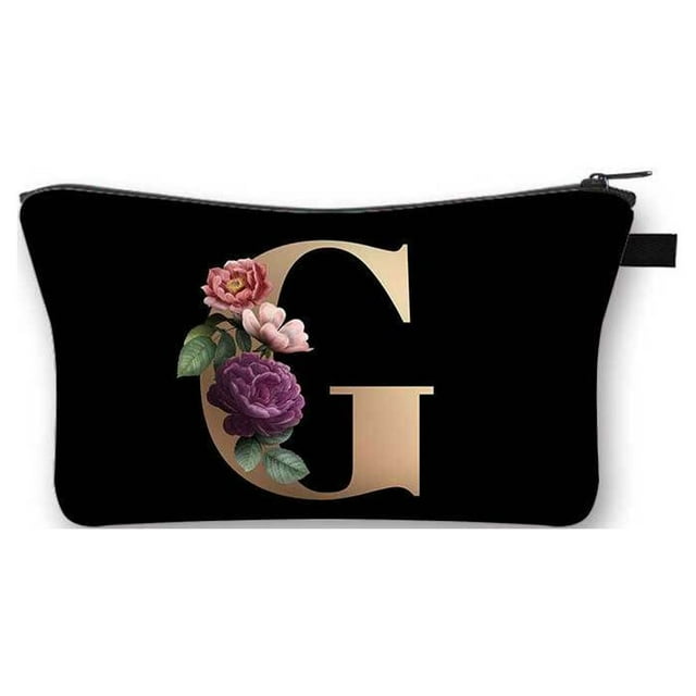 Cosmetic Bag Letters Toiletry Makeup Case Large Capacity Wash Toiletry Makeup Case Make-up Storage Organizer Travel Portable Organizers Women Type 3