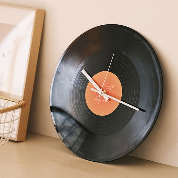 Mouliraty Sunset Vinyl Record Wall Clock Upscale Ornament Vintage Clock Living Room Ambiance Wall Clock Clock Clock