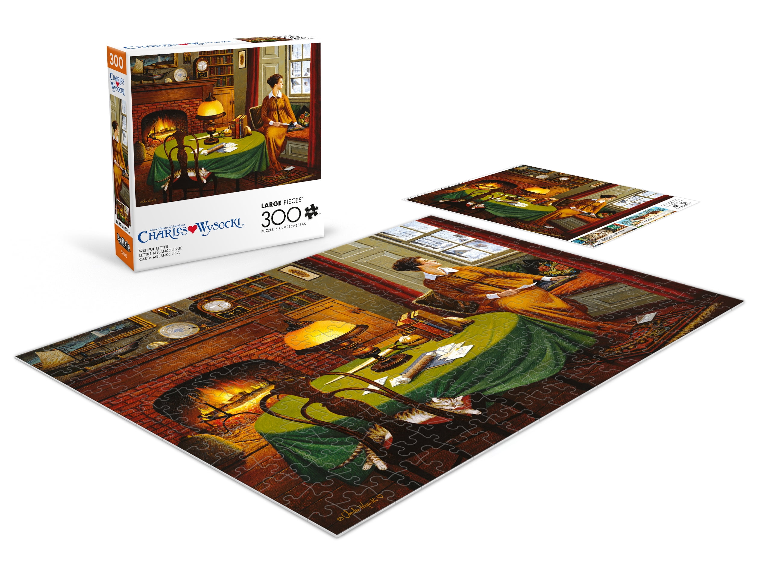 Buffalo Games Wistful Letter 300-Piece Interlocking Jigsaw Puzzle for Adults Ages 14-99 Years