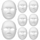 thumbnail image 1 of 12 máscaras de Halloween para mujer, de rostro completo, para pintar, estilo hip-hop, para cosplay, fiestas de disfraces y fiestas de máscaras., 1 of 8