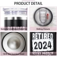 thumbnail image 3 of Retirement Gifts for Men Women Retired Mug Dad Mom Grandpa Grandma Father''s Day Mother''s Day Christmas Stainless Steel Insulated With Lid and Straw, 3 of 6