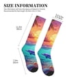thumbnail image 4 of Pofeuu Hawaiian Island Dolphin Print Compression Socks for Women & Men Circulation - Best Support for Nurses,Running,Athletic,Sports, 4 of 7
