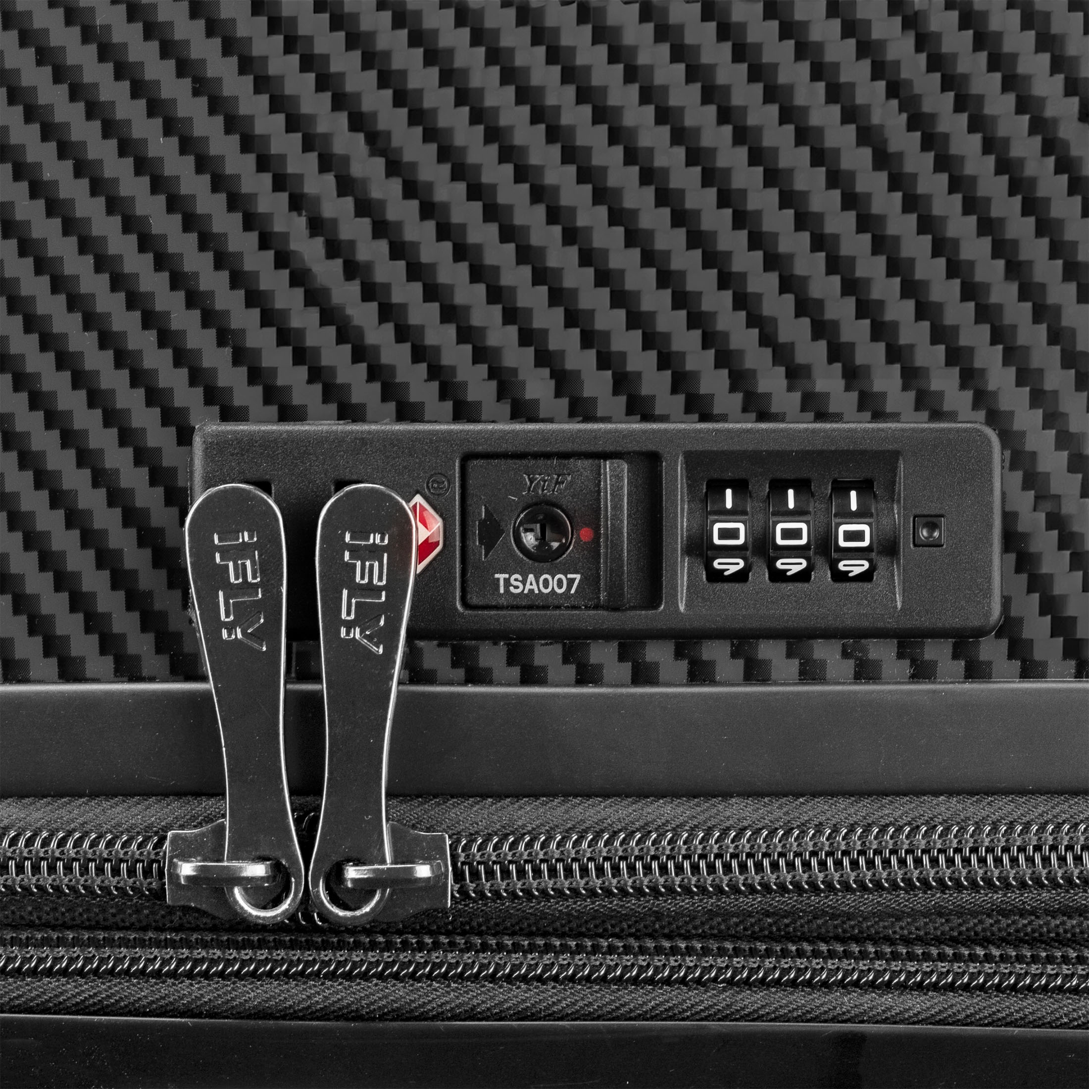 iFLY Carbon Elite 20" Hardside Carry-on Luggage, Black