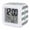Gray turquoise, variant on Navy Blue Striped Digital Alarm Clock for Bedrooms, Smart LED Alarm Clock with 7 Color Changing Night Light, Blue Anchor Nautical Farmhouse Silent Wake Up Clocks for Sleep Study Cooking 3.2"x3.2"