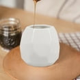 thumbnail image 1 of CRILSTYLEO 1Set Stable Ceramic Honey Pot with Lid White Container for Easy Kitchen Storage, 1 of 8