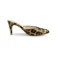thumbnail image 3 of BLISSFUL STEP Women's Pointed Toe Stiletto Heels Slide Mules Leopard 7, 3 of 7