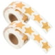 thumbnail image 1 of 2 rollos de pegatinas de estrella brillante para niños, pegatinas de estrella de recompensa, sello de embalaje, etiquetas artesanales, 1 of 8