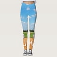 thumbnail image 2 of Gibobby Leggings Afelpados Mujer Mallas con estampado béisbol para mujer, mallas deportivas con Control Yoga para mujer, mallas talle（Azul， S), 2 of 5