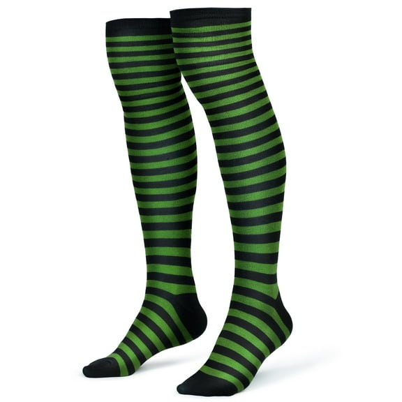 Joyfy Women Over The Knee Striped Thigh High Costume Accessories Stockings for Women and Girls