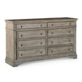 thumbnail image 6 of Steve Silver Highland Park Rustic Horizontal Dresser with 8 Drawers, Driftwood, 6 of 6