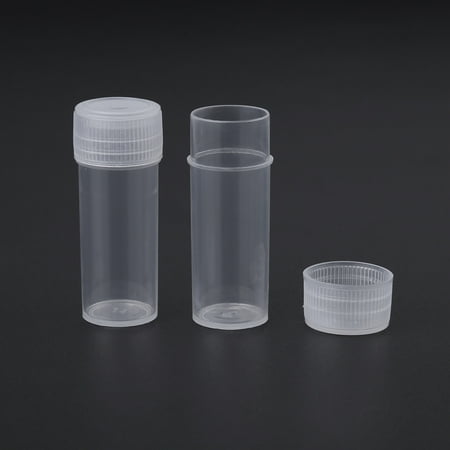 Tbest 50 Pcs 5ml Volume Plastic Sample Bottles Small Storage Container ...