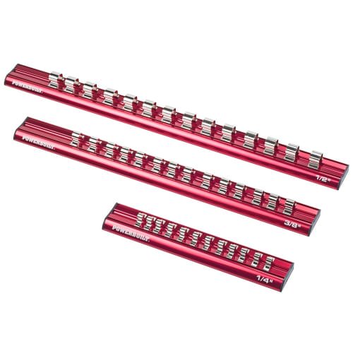 Powerbuilt 941543 3 Piece Socket Rail Set