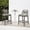 27.5' Slate Gray, variant on Dycanpo 27.5''H Outdoor Counter Height Chairs, Boho-Style Rattan Bar Stools,Red-Brown