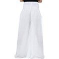 thumbnail image 2 of Txlixc Pantalones Mujer, Color Sólido/Patrones Impresos Cintura Alta Amarrar Pantalones Largos Sueltos para Primavera Otoño, S/M/L/XL/XXL Txlixc Estilo de ocio, 2 of 7