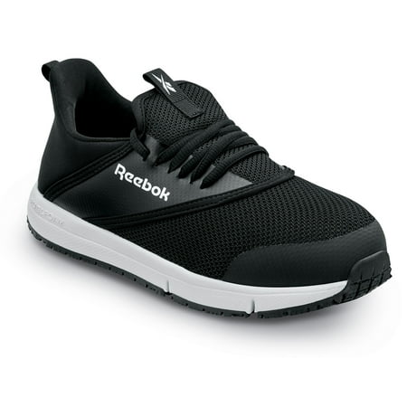 

Reebok Work DayStart Work Women s Black/White Steel Toe EH MaxTRAX Slip Resistant Low Athletic Work Shoe (6.0 M)