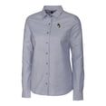thumbnail image 2 of Women's Cutter & Buck Charcoal Michigan State Spartans Oxford Stretch Long Sleeve Button-Up Shirt, 2 of 3