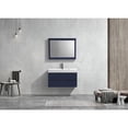 thumbnail image 4 of Kubebath Bliss 40" Blue  Wall Mount Modern Bathroom Vanity, 4 of 6