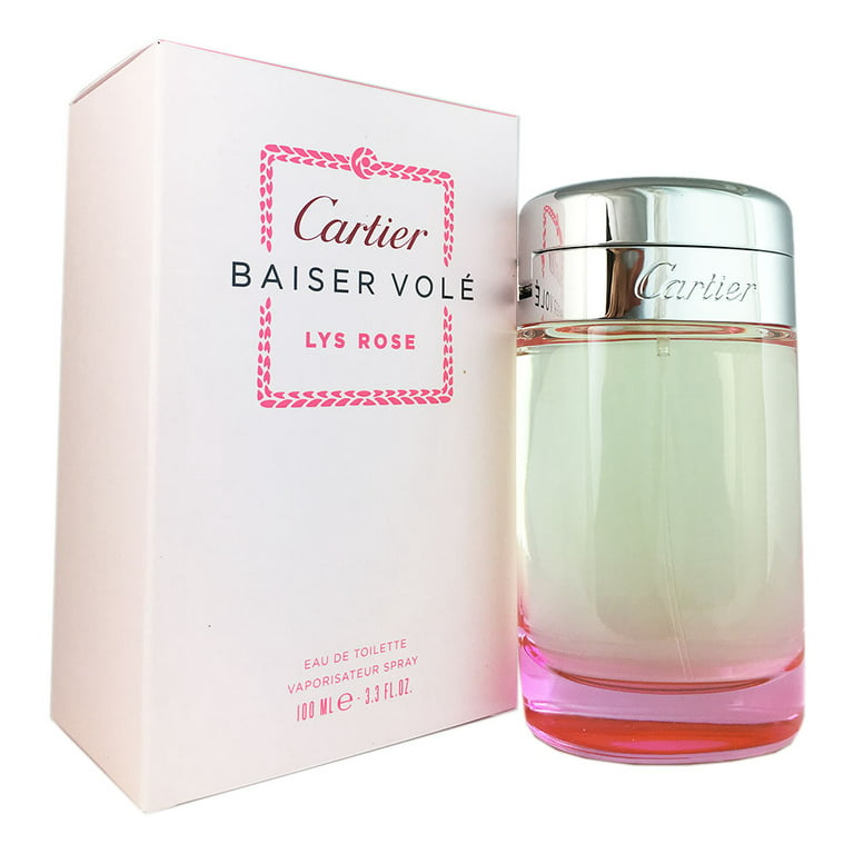 Cartier Baiser Vole Lys Rose Eau De Toilette Spray for Women 3.3 oz