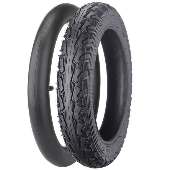GJX Electric Scooter Tire,Puncture-Resistant Design Folding Bike Tire,Improves Riding Stability Ensures Rider Safety Replacement Tires,Black,16*2.5