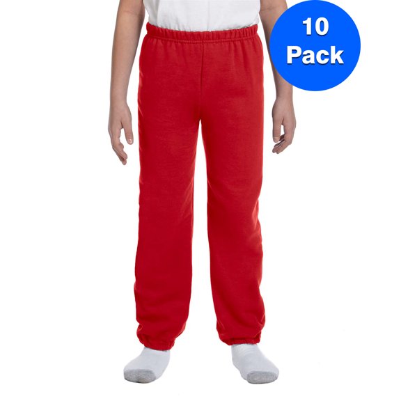 Boys 7.75 oz. Heavy Blend? 50/50 Sweatpants 10 Pack