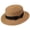 Khaki, variant on Classic Straw Boater Hat,Skimmer Hat,Flat Top Boater Hat,Casual Party Church Hat for Men Women