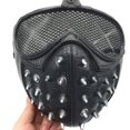 thumbnail image 1 of Máscara de remache Steampunk, máscara de media cara de terror aterradora para fiesta de disfraces de Halloween, accesorio de disfraz de Cosplay, 1 of 8