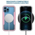 thumbnail image 4 of Allytechgroup Clear Case for iPhone 15 Pro, Slim Lightweight Hard PC Anti Yellowing Support Wireless Charging Shockproof Magnetic Back Cover for iPhone 15 Pro Women Men, Rosegold, 4 of 8