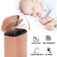 thumbnail image 4 of 13 Gallon / 50 L Kitchen Trash Can with Lid Step Trash Bin Fingerprint-Proof Garbage Bin Brushed Stainless Steel for Office Bedroom Bathroom , Pink, 4 of 8