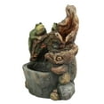 thumbnail image 4 of LuxenHome Resin Frogs and Tree Outdoor Fountain, 4 of 7