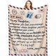 thumbnail image 1 of LHSHID Air Mail Blanket Flannel Throw Birthday Valentines Gifts Present from Daughter/Son Printed Snuggle Warm Soft Couch Sofa Living Room Decor 50x60in, 1 of 6