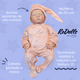 thumbnail image 3 of Muñeca Reborn Bianca 55 cm Realista con Vestido Floral y Set de Cuidado Infantil, 3 of 4