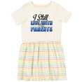 thumbnail image 3 of Inktastic I Still Live with My Parents Baby Funny Girls Toddler Dress, 3 of 5