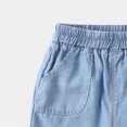 thumbnail image 5 of 18-24 Months Infant Baby Denim Jogger Pants,Kids Elastic Waist Lightweight Trousers with Pockets,Summer Fall Breathable Casual Pants for 3 6 9 12 18 Months 2T 3T 4T Toddler,Light Blue, 5 of 7