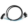 thumbnail image 1 of Câble mini SAS 4 SATA vers 4 SATA droit et incurvé 6 Gbit/s, anti-interférence, double blindage, 1 m, 1 of 4
