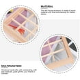 thumbnail image 2 of Shisuyan Mini Window Mini Wooden Window Khaki Wood 6Pcs, 2 of 8