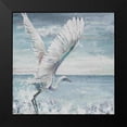 thumbnail image 2 of Pinto, Patricia 12x12 Black Modern Framed Museum Art Print Titled - Great Egret Flying, 2 of 5