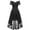 Black, variant on Cocktail Dresses for Women Floral Lace Short Sleeve Off Shoulder High Low A Line Ruffle Flowy Midi Dress Wedding Guest Dress