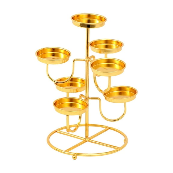 UNTERING Metal Candle Holder 3 Layer Stand Table Centerpieces for Bedroom Home Wedding Parties Dinner Decorations