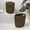 Brown, variant on happimess Maple Contemporary Farmhouse Resin 4.5-Gallon Tapered Oval Wicker Waste Basket with Handles, Black (Set of 2)