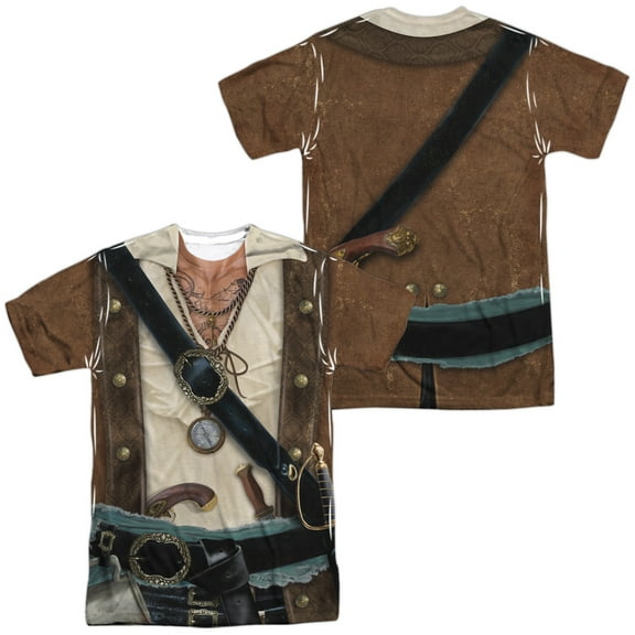 Pirate (Front - Back Print) - Short Sleeve Shirt - XXX-Large