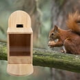 Lotatory Squirrel Feeder Table Wooden Squirrel Picnic Feeder Squirrel