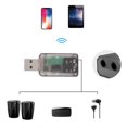 thumbnail image 4 of 2 en 1 Adaptador de audio auxiliar del altavoz del coche del transmisor del receptor inalámbrico Bluetooth 5.0, 4 of 5