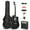 Black, variant on Hecake Full-Size Acoustic Electric Guitar with Amp, 41 Inch Basswood Body Guitars Kit for Beginner & Intermediate W/Bag, Strap, and Capo All Accessories Included,Black