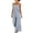 Navy, variant on FchengtaiS Striped Sleeveless Jumpsuit for Women Loose Wide Leg Rompers Summer Casual Vacation Boho Overall