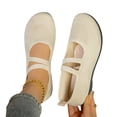 thumbnail image 4 of Wensltd Women Mary Jane Flats Elastic Band Round Toe Comfortable Walking Shoes, 4 of 9
