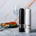 thumbnail image 6 of Baprem Automatic Electric Salt and Pepper Grinder Set, Battery Operated Refillable Pepper Mill Shakers with LED Light & Adjustable Coarseness, 6 of 11