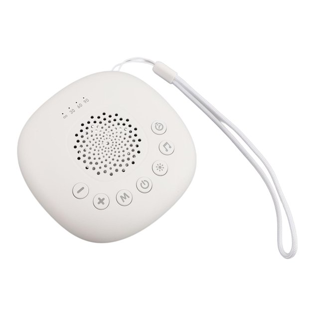 Machine à Bruit Blanc, 32 Niveaux de Volume Réglable Machine à Son Compacte 3 Minuteries avec Veilleuse pour Voyage pour Adultes