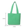 thumbnail image 3 of Bolsa de hombro para mujer con entramado rómbico de gran capacidad de nailon para el trabajo (verde) Ehuebsd Para Estrenar, 3 of 9