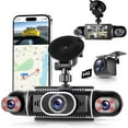 thumbnail image 2 of 360? Dash Cam Front/Rear/Inside/Side 4- Dash Camera FHD +1080Px3  Dash Cam with WiFi, APP Control, 64GB SD Card Included, 8 IR Night Vision, G-Sensor, 24/7 Parking Mode, 2 of 7