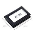 thumbnail image 3 of Men’s Bifold Front Pocket Wallet Genuine Leather RFID Blocking Card Billfold, Black, 3 of 8